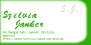 szilvia janker business card